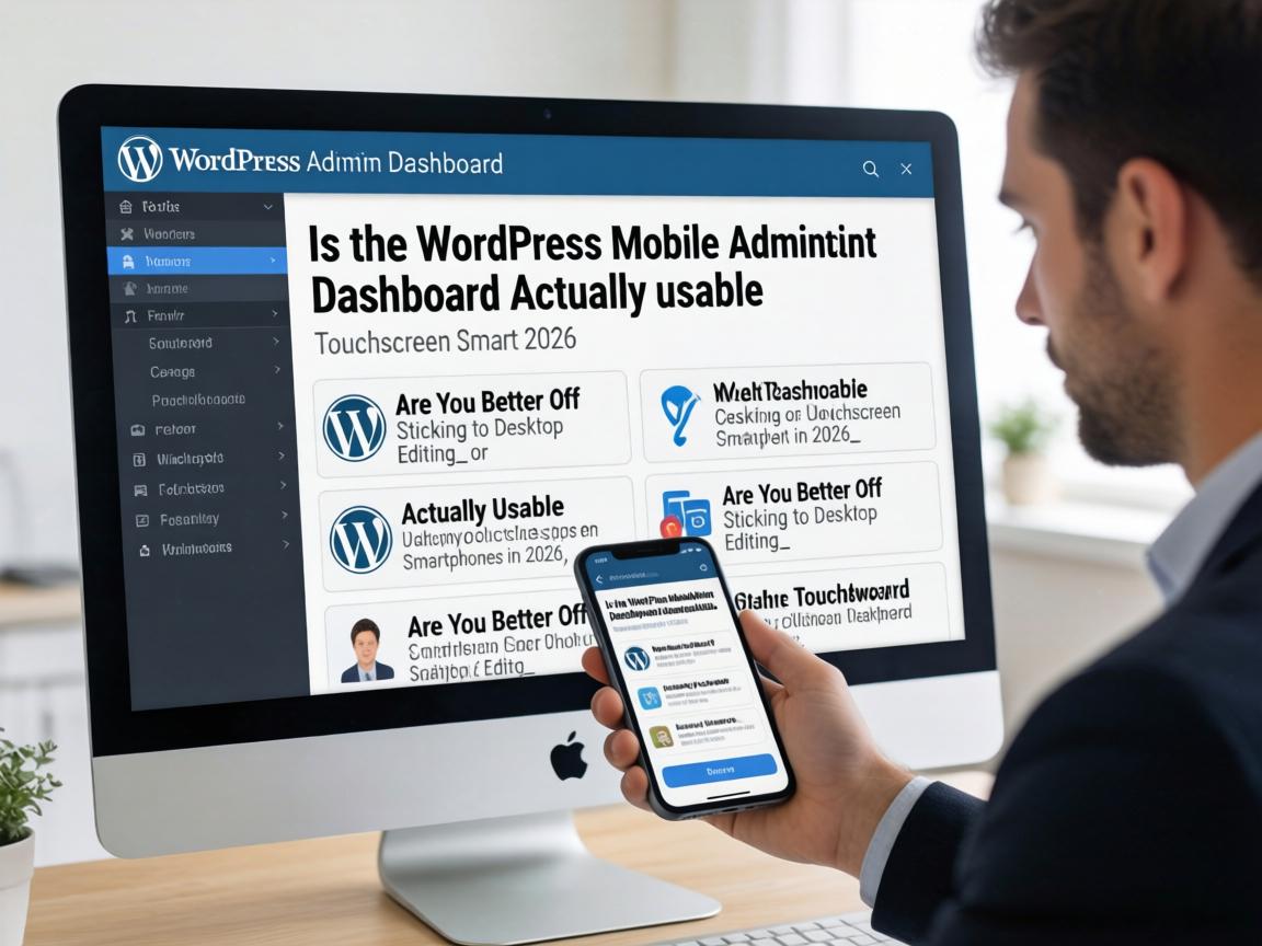 Is the WordPress Mobile Admin Dashboard Actually Usable on Touchscreen Smartphones in 2026, or Are You Better Off Sticking to Desktop Editing_