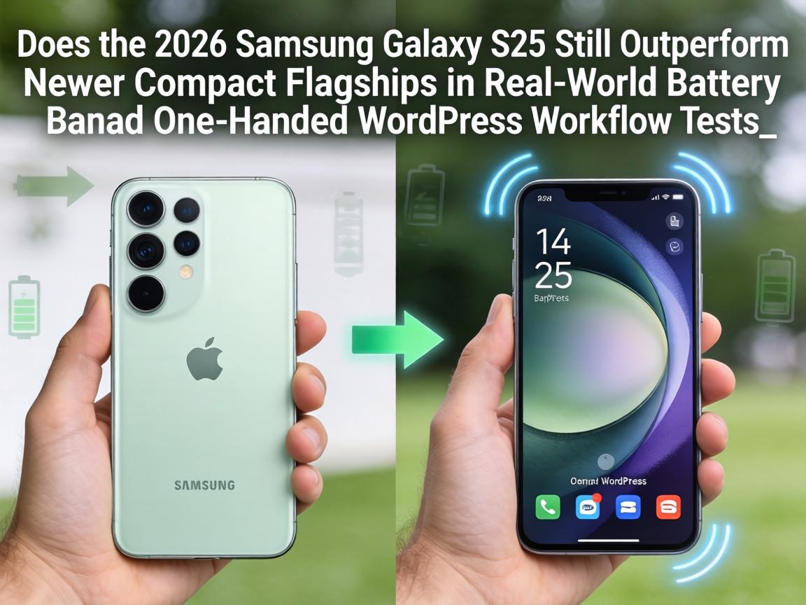 Does the 2026 Samsung Galaxy S25 Still Outperform Newer Compact Flagships in Real-World Battery and One-Handed WordPress Workflow Tests_
