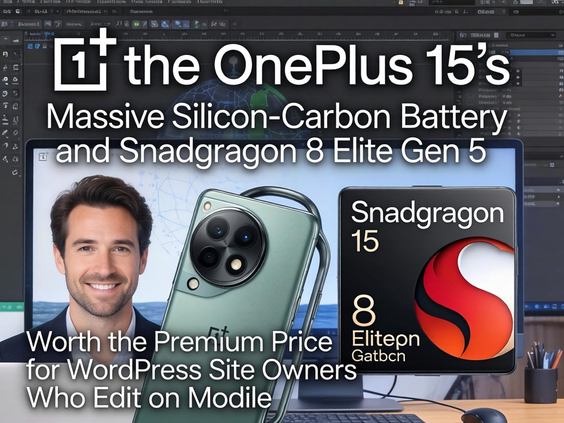 Is the OnePlus 15's Massive Silicon-Carbon Battery and Snapdragon 8 Elite Gen 5 Worth the Premium Price for WordPress Site Owners Who Edit on Mobile