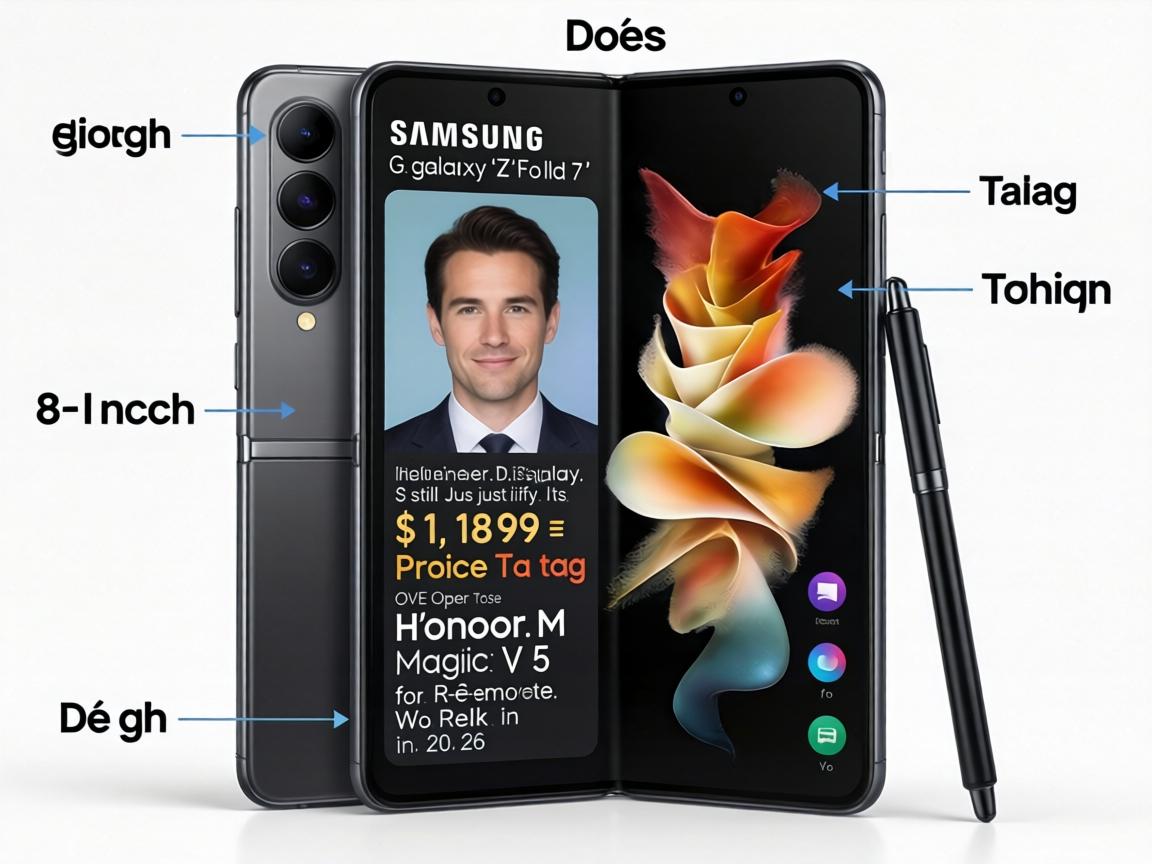 Does the Samsung Galaxy Z Fold 7's 8-Inch Inner Display Still Justify Its $1,899 Price Tag Over the Honor Magic V5 for Remote Work in 2026