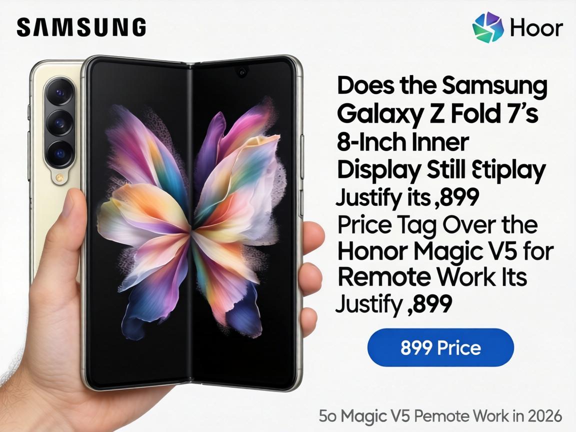 Does the Samsung Galaxy Z Fold 7's 8-Inch Inner Display Still Justify Its $1,899 Price Tag Over the Honor Magic V5 for Remote Work in 2026