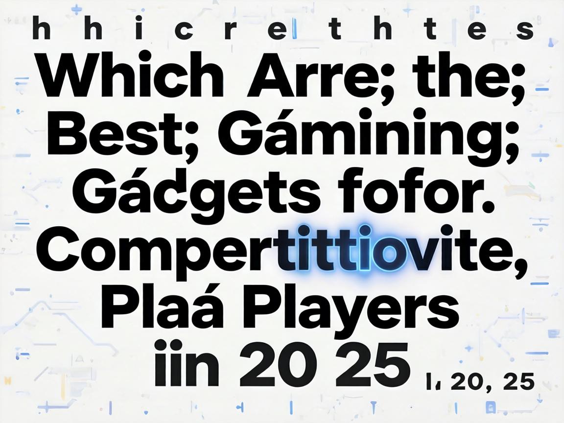 『Which Are the Best Gaming Gadgets for Competitive Players in 2025』