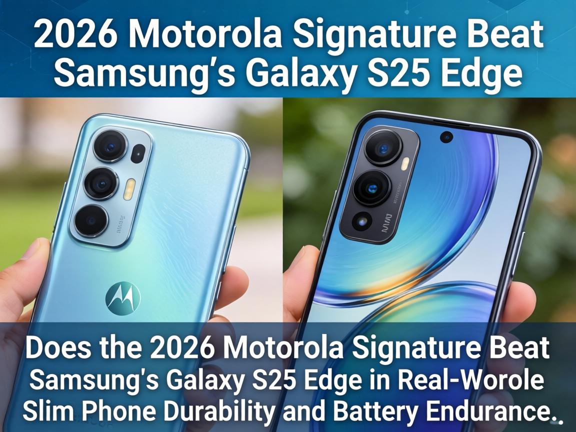 Does the 2026 Motorola Signature Beat Samsung's Galaxy S25 Edge in Real-World Slim Phone Durability and Battery Endurance_