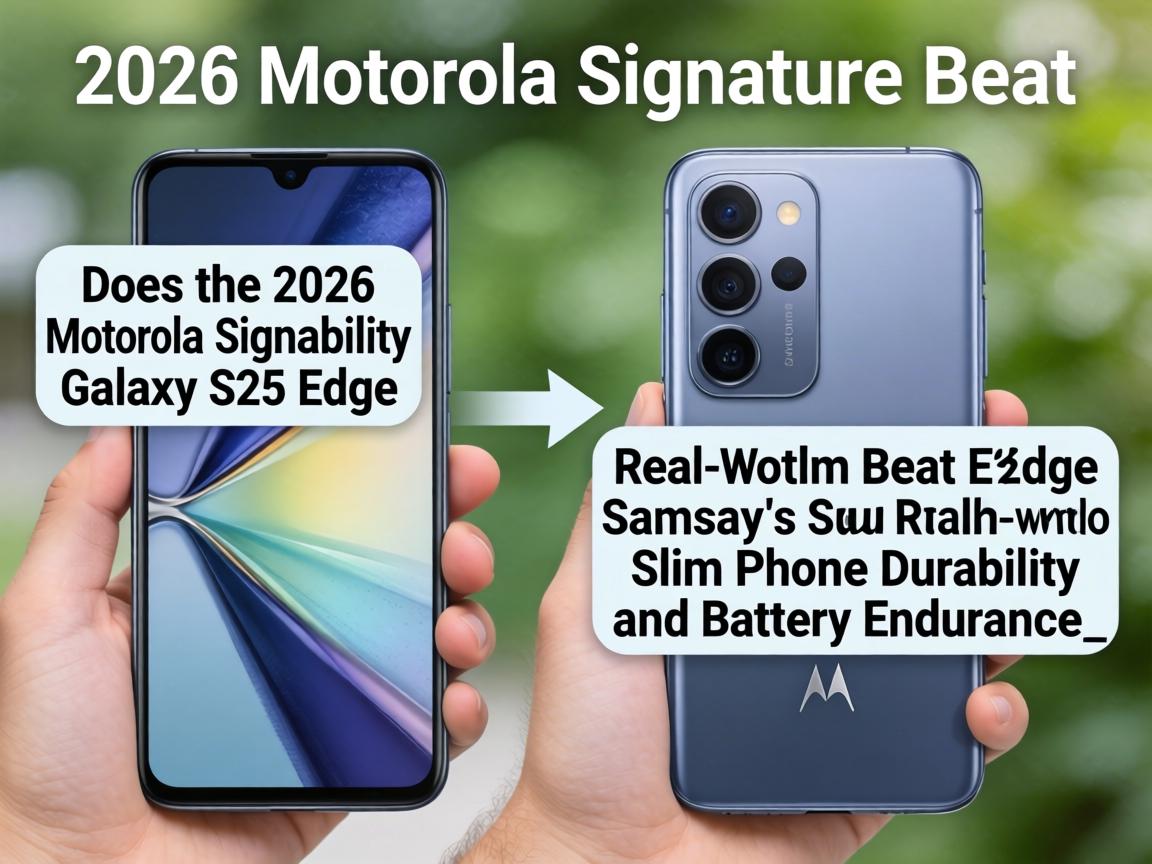 Does the 2026 Motorola Signature Beat Samsung's Galaxy S25 Edge in Real-World Slim Phone Durability and Battery Endurance_