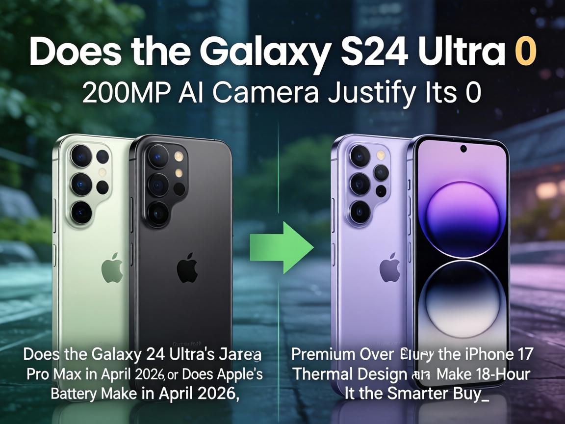 Does the Galaxy S26 Ultra's 200MP AI Camera Justify Its $100 Premium Over the iPhone 17 Pro Max in April 2026, or Does Apple's Thermal Design and 18-Hour Battery Make It the Smarter Buy_