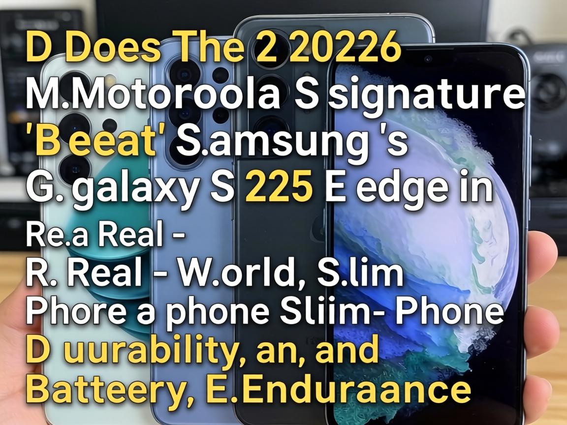 Does the 2026 Motorola Signature Beat Samsung's Galaxy S25 Edge in Real-World Slim Phone Durability and Battery Endurance