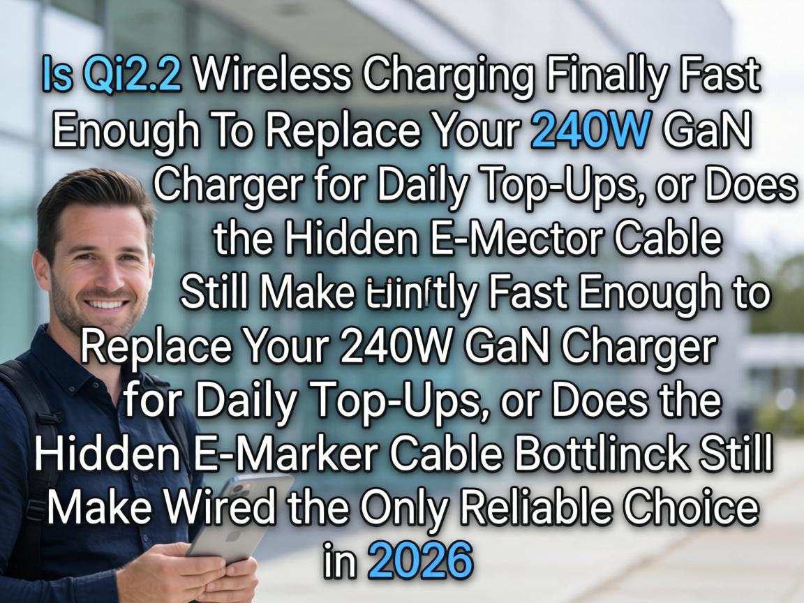 Is Qi2.2 Wireless Charging Finally Fast Enough to Replace Your 240W GaN Charger for Daily Top-Ups, or Does the Hidden E-Marker Cable Bottleneck Still Make Wired the Only Reliable Choice in 2026