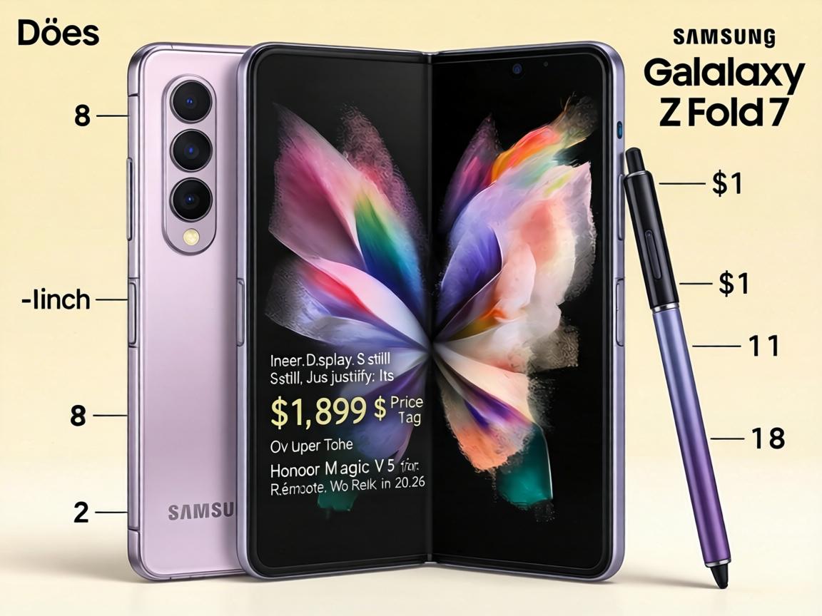 Does the Samsung Galaxy Z Fold 7’s 8-Inch Inner Display Still Justify Its $1,899 Price Tag Over the Honor Magic V5 for Remote Work in 2026