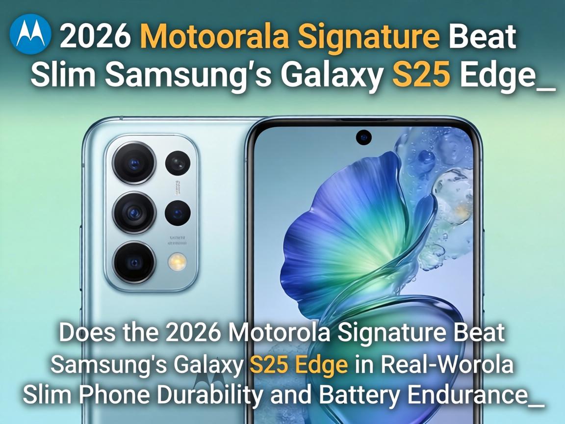 Does the 2026 Motorola Signature Beat Samsung’s Galaxy S25 Edge in Real-World Slim Phone Durability and Battery Endurance_